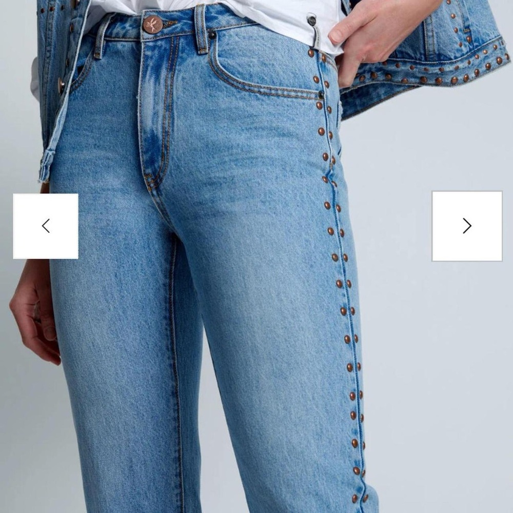 Free People / One Teaspoon Awesome Baggies High Waist Straight Leg Denim Jeans